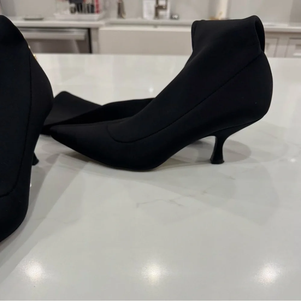 KHAITE Black Leather Sole Boots - Picture 2 of 3